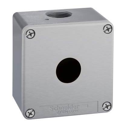 XAPG1501 - Botoeira 22mm Metalica 1 Furo Cinza P/ Botoes E Sinalizadores 22mm