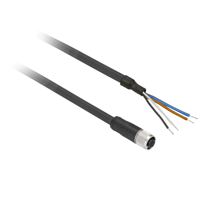 XZCP1141L5 - Cabo Pur Com Conector Femea M12 Reto 4p 5m