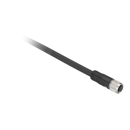 XZCP29P11L5 - Cabo Pur Com Conector Femea M12 Reto 8p 5m