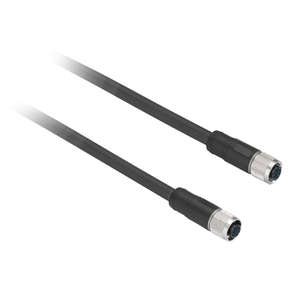 XZCPV1141L2 - Cabo Pvc Com Conector Femea M12 Reto 4p 2m