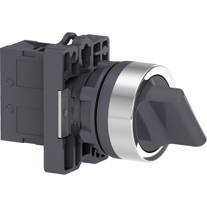 XA2ED41 - Chave Seletora Completa 22mm Manopla Curta 1na 2 Pos. Retorno Por Mola