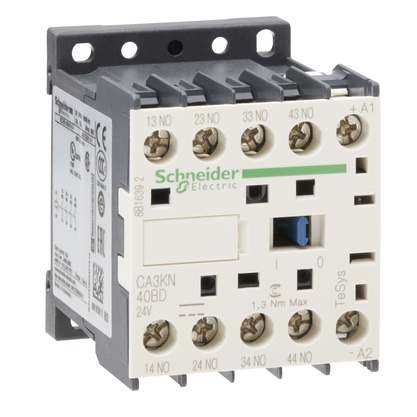 CA3KN40BD - Contator Auxiliar Tesys K 4na 24vcc