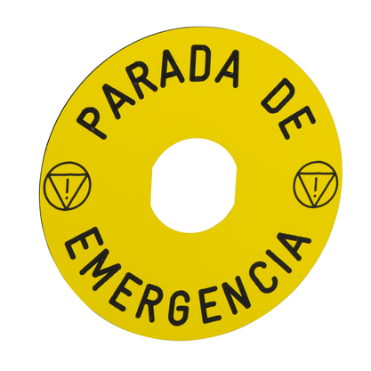 ZBY8430 - Etiqueta Circular Plastica D90 Amarela C