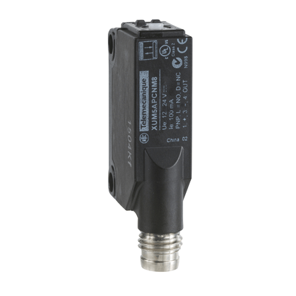XUM5APCNM8 - Sensor Fotoeletrico Difuso 20x34x12 Plast Sn 1m Pnp 1na/1nf - Conector M8