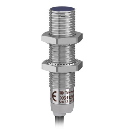 XS112BHPAL2 - **Sensor Indutivo Faceado M12 Metalico Sn 4mm Pnp 1na - Cabo 2m**
