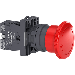 XA2ES542 - Botao Completo 40mm Soco Emergencia Girar P/ Destravar 1nf Vermelho XA2ES542 - Botao Completo 40mm Soco Emergencia Girar P/ Destravar 1nf Vermelho