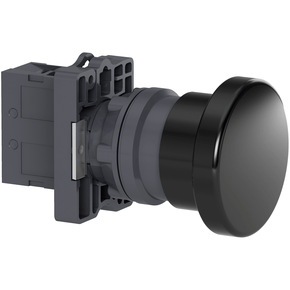 XA2ER21 - Botao Completo 60mm Soco Retorno Por Mola Preto 1na