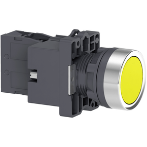 XA2EW35B1 - Botao Completo Luminoso 22mm Retorno Por Mola 24v Ac/Dc Amarelo 1na
