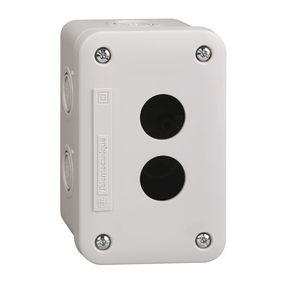 XALE2 - Botoeira 22mm Plastica 2 Furos Vazia P/ Botão E Sinalizador Xb7