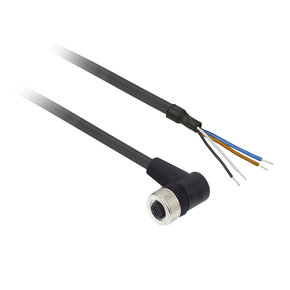 XZCP1241L2 - Cabo Pur Com Conector Femea M12 Angular 4p 2m