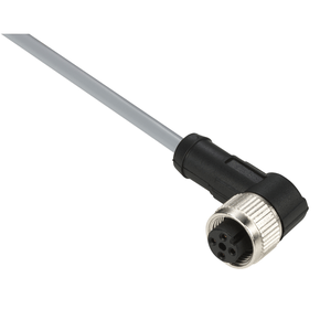 XZCPV1264L2 - Cabo Pvc Com Conector Femea M12 Angular 5p 2m XZCPV1264L2 - Cabo Pvc Com Conector Femea M12 Angular 5p 2m