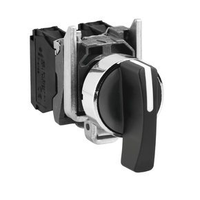 XB4BJ33 - Comutador 22mm Metalico Manopla Longa 3f