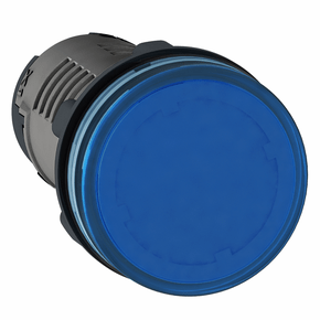 XA2EVM6LC - Sinalizador Ø22mm Plástico, Led, Azul, 220 Vca