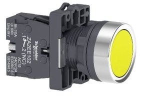 XA2EA51 - BOTAO RETORNO POR MOLA AMARELO 1NA