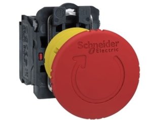 XB5AS8442 - BOTAO 22MM PLASTICO SOCO ACAO BRUSCA GIR