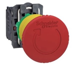 XB5AS8444 - BOTAO 22MM PLASTICO SOCO ACAO BRUSCA GIR